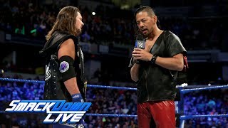 AJ Styles and Shinsuke Nakamura come face to face ahead of WrestleMania: SmackDown LIVE, March 13,.. AJ Styles and Shinsuke Nakamura come face to face ahead of WrestleMania: SmackDown LIVE, March 13,..