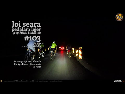 Montaj video: Joi seara pedalam lejer / #103 / Bucuresti - Darasti-Ilfov - 1 Decembrie [VIDEO]