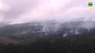 Взрыв и пожар на складе боеприпасов под Ачинском (07.08.2019 15:12)