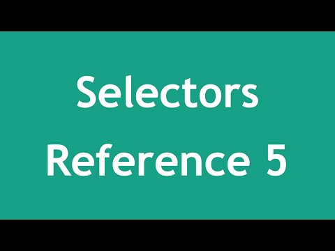 [ jQuery In Arabic ] #24 – Selectors Reference Part 5