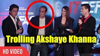 Shahrukh Khan And Karan Johar Trolling Akshay Khanna | Ittefaq Movie Press Conference Shahrukh Khan And Karan Johar Trolling Akshay Khanna | Ittefaq Movie Press Conference
