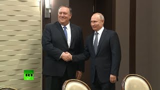 Путин и Помпео провели переговоры в Сочи — видео (15.05.2019 13:50)