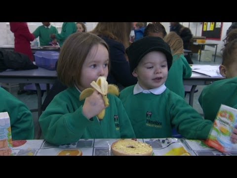 Feeding hungry kids in England during recession