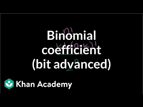 Generalizing with Binomial Coefficients (bit advanced)