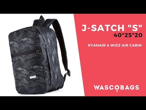 Рюкзак для ручної поклажі 40x20x25 J-Satch S жовтий (WIZZ AIR / RYANAIR) Wascobags