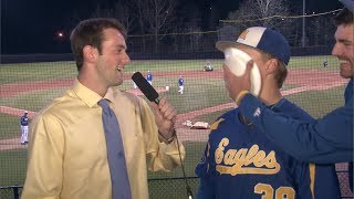 Luke Humphreys Gets Pied During Post-Game InterviewLuke Humphreys Gets Pied During Post-Game Interview