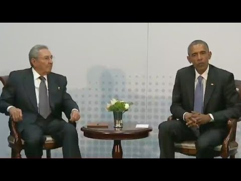 Obama, Castro hold sit-down meeting