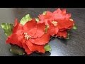 D.I.Y. Satin Ribbon Poinsettia Flower