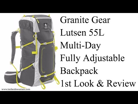 Рюкзак туристический Lutsen 55 L/XL Flint/Chromium/Neolime Granite Gear