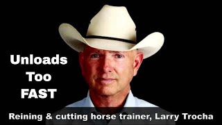 Horse Training - How to fix horses that unload out of the trailer too fast