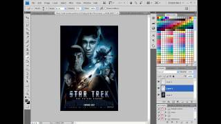 PhotoShop tutorial: add your face to Movie Poster (star trek)