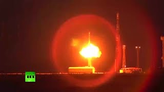 Видео испытательного пуска ракеты РС-12М «Тополь»