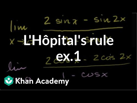 L'Hopital's Rule Example 1