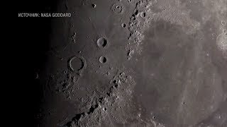 24 часа на Луне: визуализация смены дня и ночи на спутнике Земли