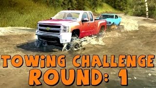Spin Tires | Trailer Towing Challenge: Round 1 | Chevy Silverado 2500HD Duramax
