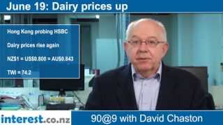 90 seconds at 9 am:Dairy prices up (news with David Chaston)