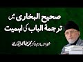 Importance of Tarjamat ul bab in Sahih Bukhari | Shaykh-ul-Islam Dr Muhammad Tahir-ul-Qadri