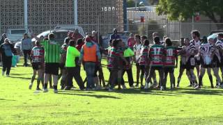 Broken Hill Rugby League Saints V's Wilcannia Boomerangs Fight 15/06/2013