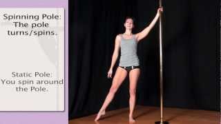 Spinning vs. Static Pole - What's better for beginners? (Beginner Technique  & Flow online class) 