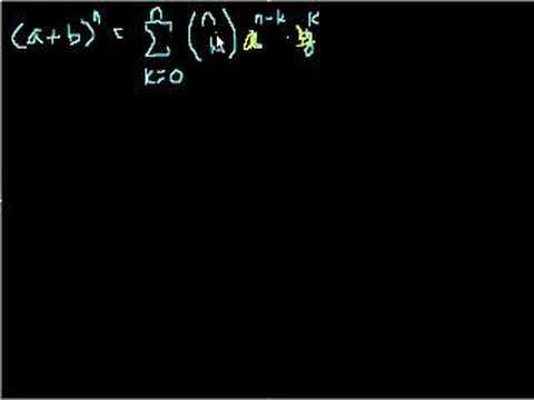 Binomial Theorem (part 1)