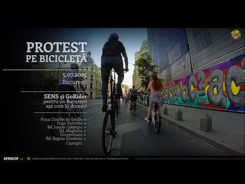 Montaj video: Protest pe bicicleta / 5 iulie 2025