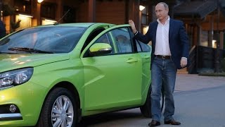 В. Путин: тест-драйв Lada Vesta в Сочи