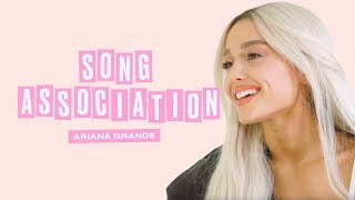 Ariana Grande Premieres a New Song from Sweetener in a Game of Song Association | ELLEAriana Grande Premieres a New Song from Sweetener in a Game of Song Association | ELLE