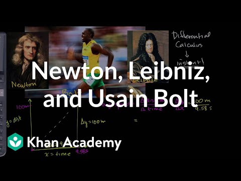 Newton Leibniz and Usain Bolt