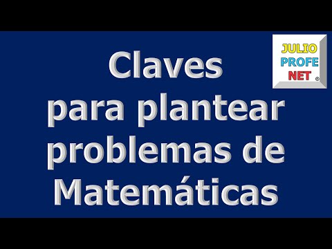 Mensaje 3 de Julioprofe: Claves para plantear problemas de Matemáticas