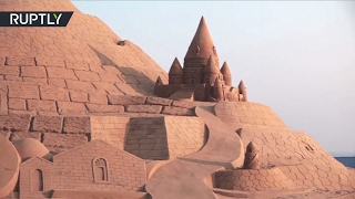 Самый высокий замок из песка построили в Индии