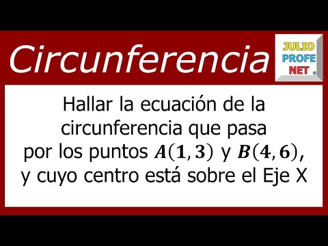 Ecuación de una circunferencia