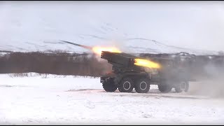 «Град» на Камчатке: артиллеристы провели стрельбы из реактивной системы залпового огня (07.02.2019 23:43)