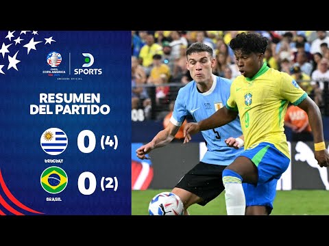 Uruguay 0 (4)?(2) 0 Brasil | Resumen | Cuartos de Final Copa América 2024