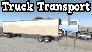 BeamNG Drive - Transporting a Truck in the Dry Van Trailer