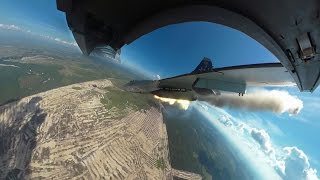 Видео 360: Полет в кабине Су-30 на конкурсе «Авиадартс-2016»
