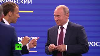 «Можно добавить и двуглавого орла»: Путин — о подарке французов на сессии ПМЭФ