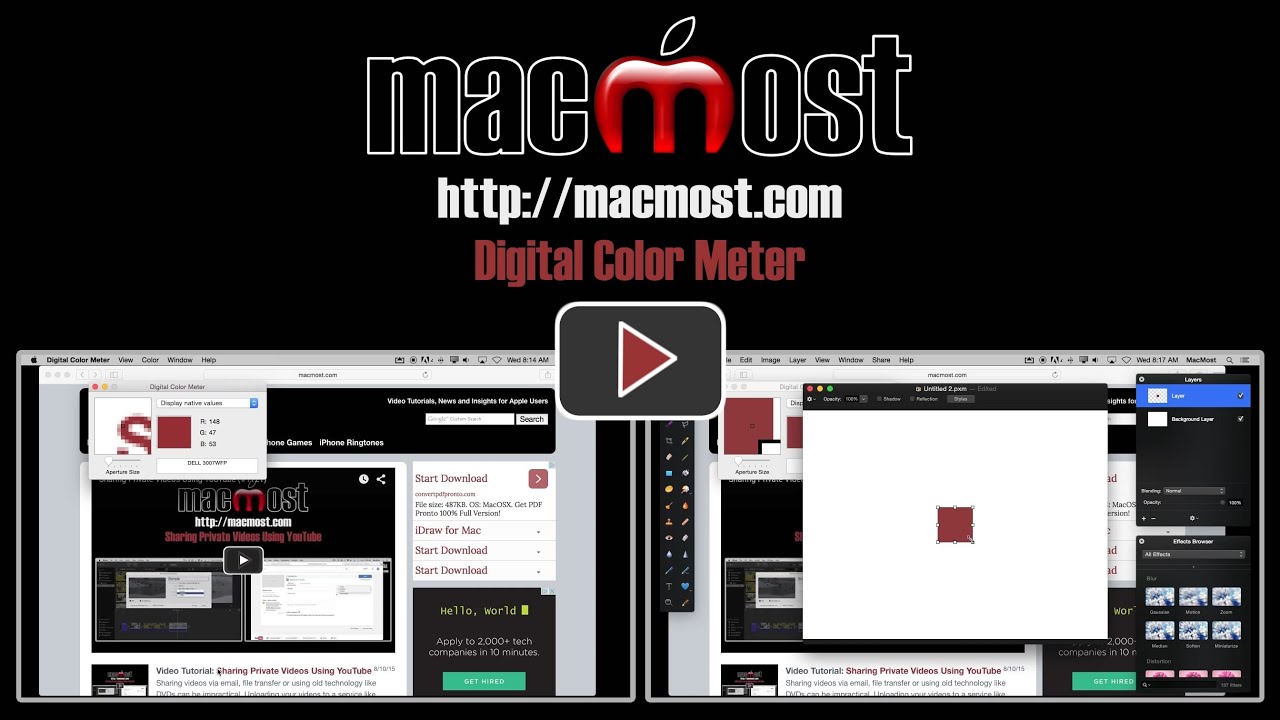 What is digital color meter mac