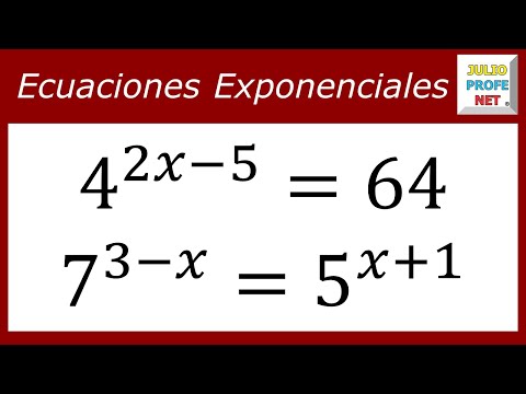 Ecuaciones exponenciales