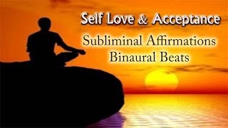 Love and Accept yourself - Binaural & Subliminal | Self Love Deep Relaxation Music