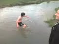 funi vid of me in a pond