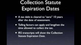 Statute Of Limitations For Irs To Collect Taxes