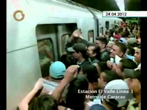 Así es el hacinamiento en el Metro de Caracas