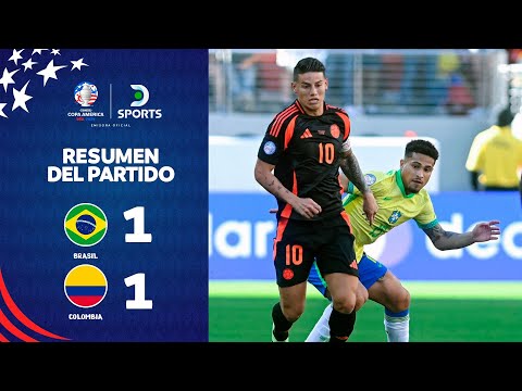 Brasil 1 ? 1 Colombia | Resumen | Copa América 2024 Fecha 3 Grupo D