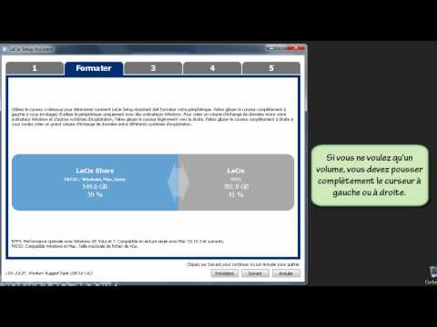 Formater un nouveau disque externe avec LaCie Setup Assistant