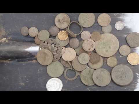 Coins of the Latvian fields.Soviet "gold".-Монеты Латвийских полей..mp4