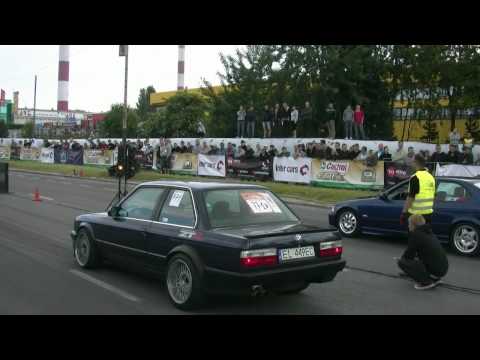 1 8 mile BMW e36 330i vs BMW E30 M30 supercharger Forch Motorshow 