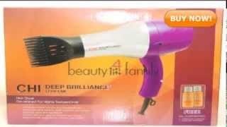 Chi Deep Brilliance Hair Dryer, Low Emf, Orange 