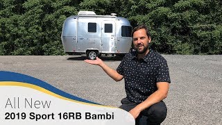 2019 Airstream Sport 16RB Bambi Walk Through Travel Trailer Small Light Weight Caravan Camper