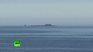 Пуск ракеты «Калибр» с подлодки «Северодвинск» в Баренцевом море