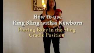 how to carry a newborn in a ring sling